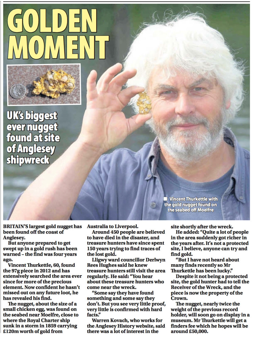 Biggest Gold Nugget in Britain 1