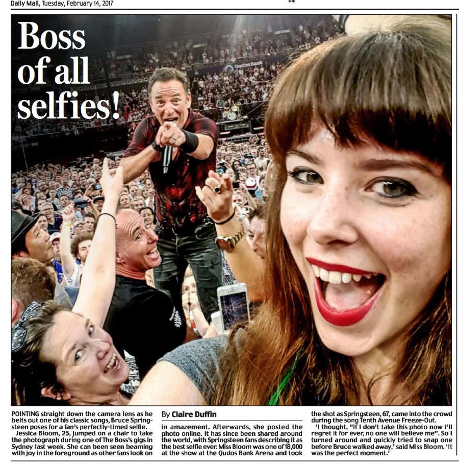Springsteen selfie