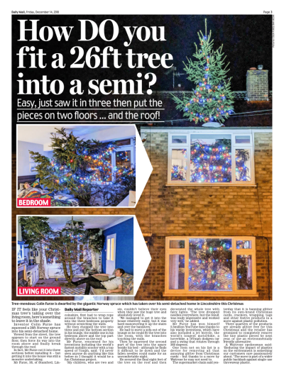 Christmas Tree Goes Through The Roof