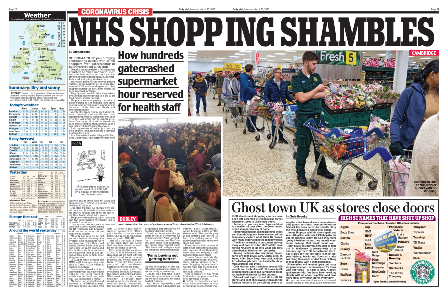 Selfish Shoppers The Mail Cutting