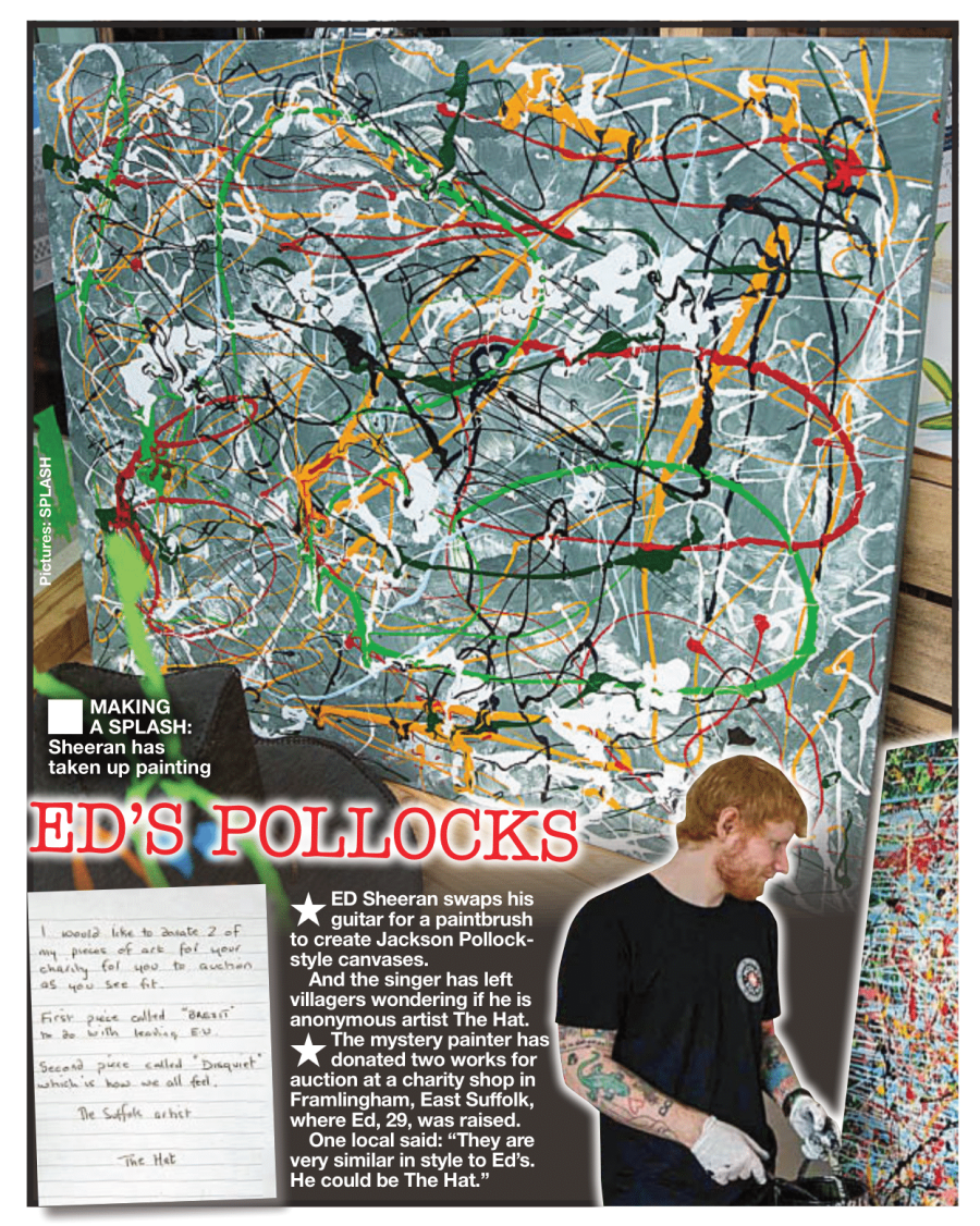Rumours Ed Sheeran Is New Banksy