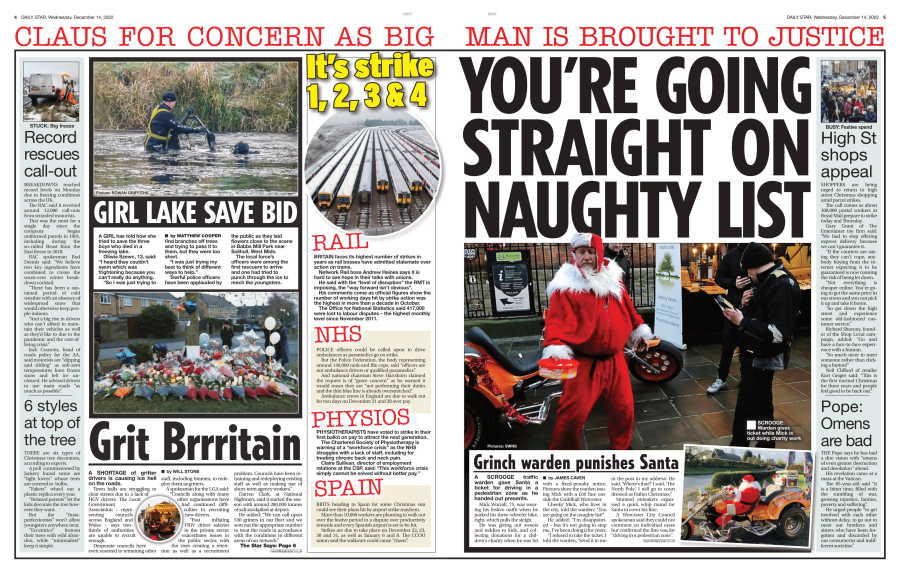 477 6 Train strikes Dec Star