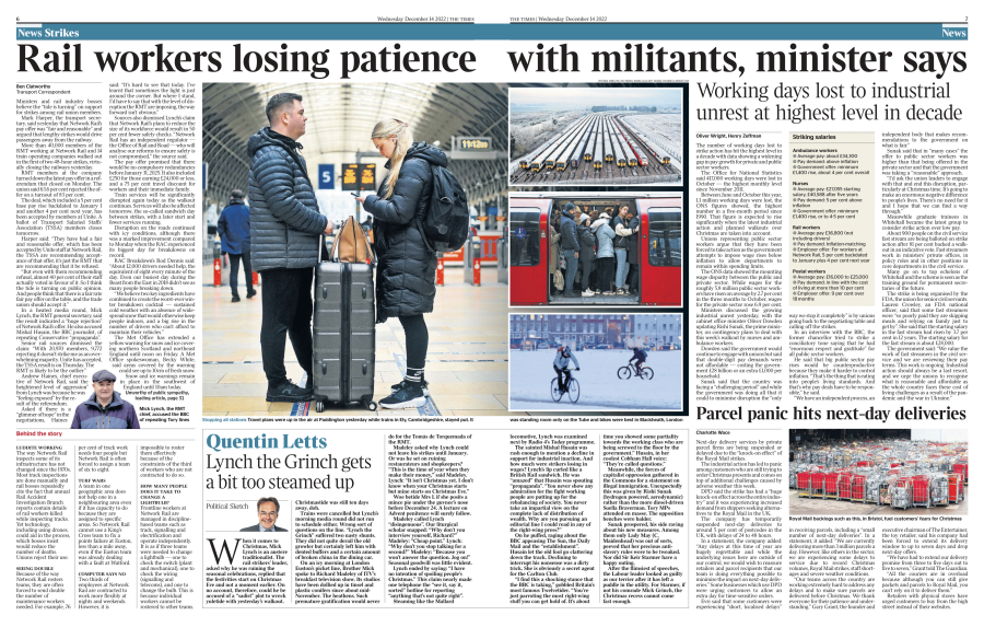 477 8 Train strikes Dec Times