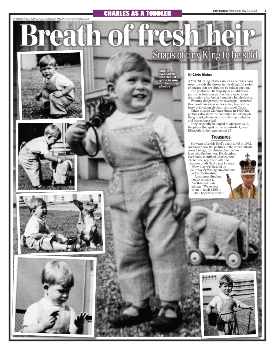 King Charles Toddler Photos Auction
