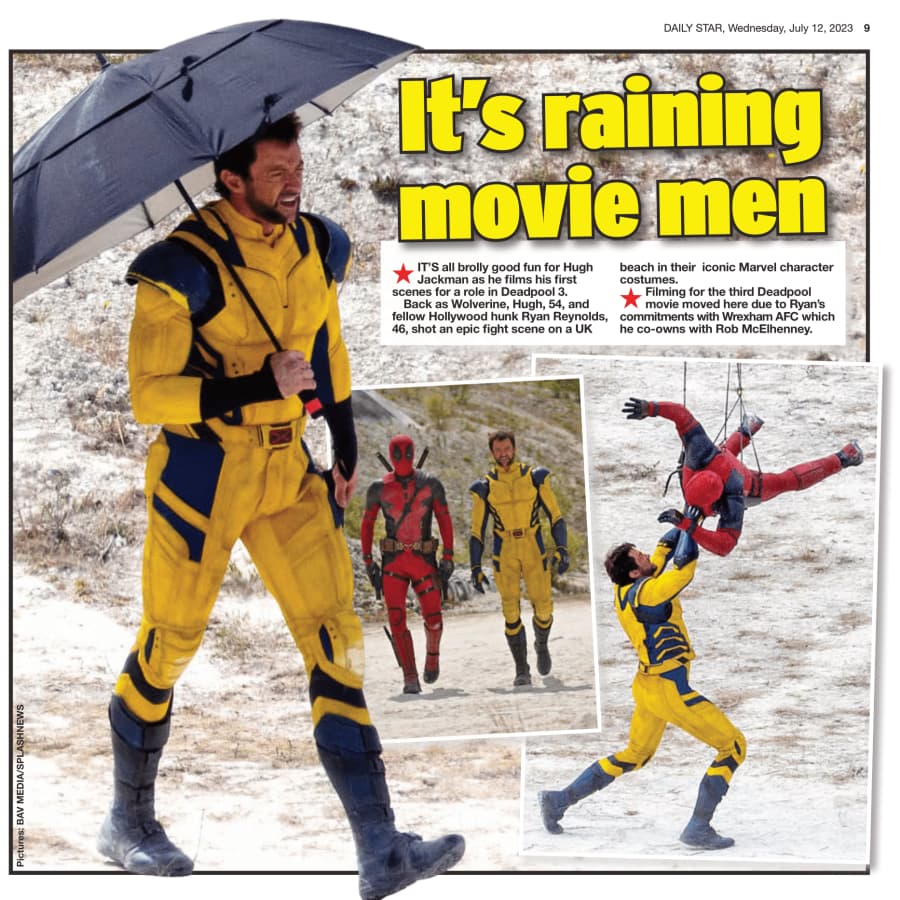 Hugh Jackman and Ryan Reynolds in Deadpool